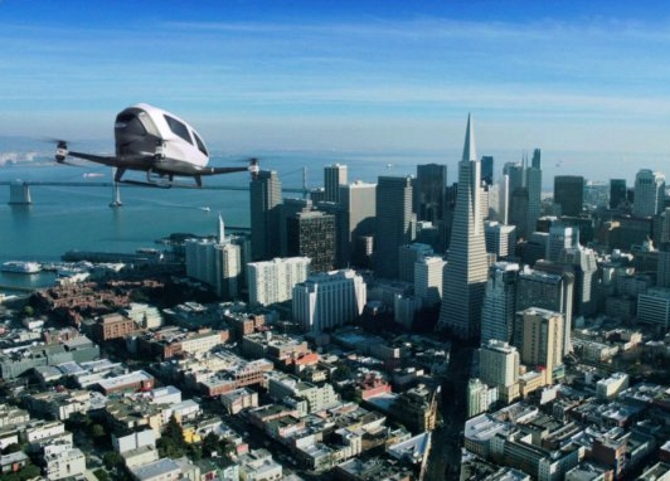 The world's first drone taxi