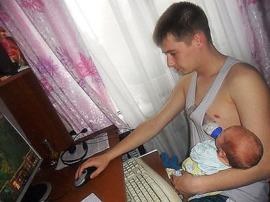 At home with dad: the funniest photos