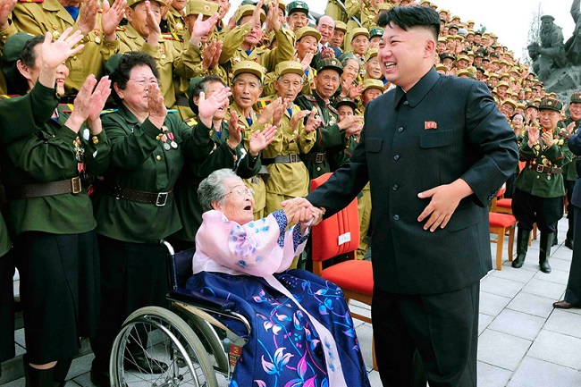 Happy to tears people of North Korea