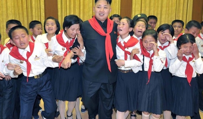 Happy to tears people of North Korea