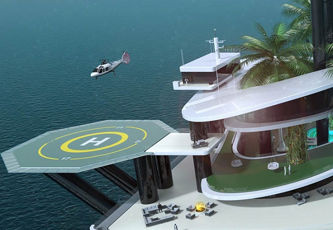 Moveable Private Island - a new toy for billionaires