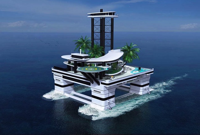 Moveable Private Island - a new toy for billionaires