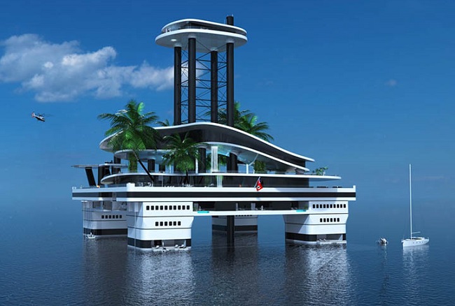 Moveable Private Island - a new toy for billionaires