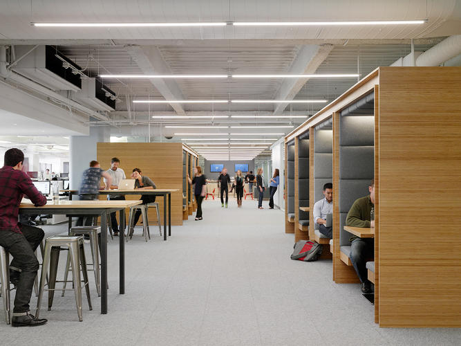 The working environment: unrealistic cool offices
