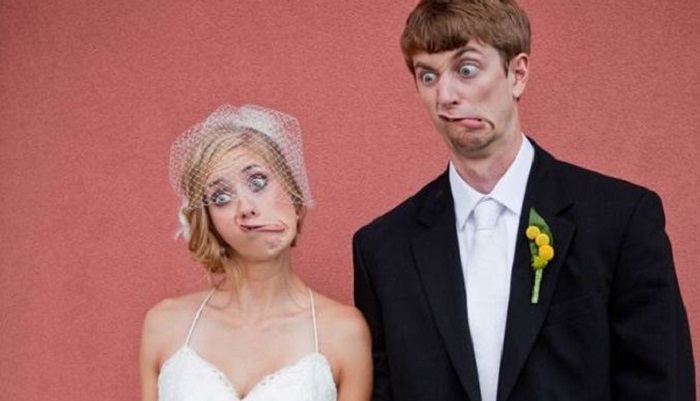 20 funny and unusual wedding photos